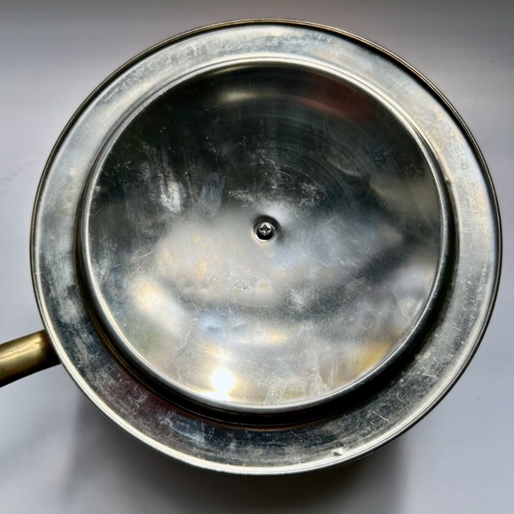 Vintage Double Brass Handled Copper & Ceramic Bain-Marie - Picture 12 of 16